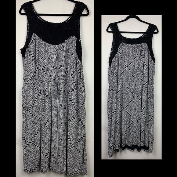 Lucky Brand Dresses & Skirts - LUCKY BRAND Navy Dress Sleeveless Plus Size 3X